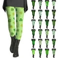 thumbnail image 7 of BOOMILK Leggings for Women St. Patrick's Day Shamrock Print Trendy High Waist Workout Leggings Slim Stretch Yoga Pants Green, 7 of 7