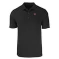 thumbnail image 2 of Men's Cutter & Buck Black Miami University RedHawks Big & Tall Forge Eco Stretch Recycled Polo, 2 of 3