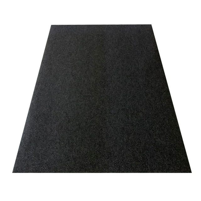 Neinkie Rectangle Garage Floor Mat for Under Car, Dark Grey Motorcycle Oil Spill Mat, Absorbent Oil Garage Parking Mat, Non-Slip Waterproof Backing Extra Large Garage Mat (7.3FT x 16FT)