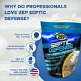 thumbnail image 4 of Zep Septic Defense Tank & Cesspool Treatment Packs - 12 oz (6 Pack) ZSTP6 - Safe for all Pipes and Septic Systems, 4 of 8
