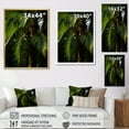 thumbnail image 4 of Designart "Embracing Palm Leaves In The Emerald Jungle II" Palms & Palm Trees Floater Framed Canvas Art Print, 4 of 5