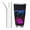 Straw Three-piece Set, variant on Picia Futuristic Purple Panther A、 Pattern 20 oz Tumbler Stainless Steel Vacuum Insulated Coffee Ice Cup Double Wall Travel Flask Dual Lid Water Bottle, Eco-friendly Car Cup-Straw Three-piece Set
