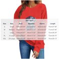 thumbnail image 3 of QINGFSAP Womens Graphic Tops Long Sleeve Crew Neck Casual Loose Fit Sweatshirt, 3 of 5