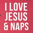 thumbnail image 6 of Wild Bobby, I Love Jesus & Naps Inspirational/Christian Men Premium Tri Blend Tee, Vintage Red, Small, 6 of 6