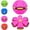 Pink, variant on AoDai Magic Ball, Wonder Orb, Children's Magic Bouncing Ball, Dual-Form Flying Saucer, Parent-Child Interactive Six-Sided Foldable Light-Reflecting Flying Disc
