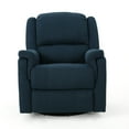 thumbnail image 5 of Doi Manual Glider Swivel Recliner Chair, Navy Blue Fabric, 5 of 5