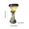 HGFTDIUT Black and Friday Deals 2024 Cat Rabbit Solar Garden Resin