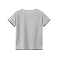 thumbnail image 5 of SGFCWSX Boys Athletic Outfit, 2 Piece Quick Dry Crew Neck Short Sleeve T-Shirt and Elastic Waist Shorts Gray Size 6, 5 of 5