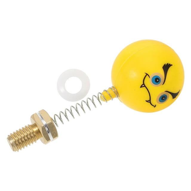 BRIGHTFUFU Décoration de Modèle de Moto Vis Ressort Décoration Jaune Design Cartoon 1Pcs