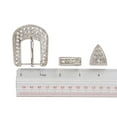 thumbnail image 3 of Western 25 mm Rhinestone Belt Buckle Set for Replacement or Leather Craft, 3 of 4