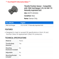 thumbnail image 2 of Throttle Position Sensor - Compatible with 1986 Ford Ranger 2.9L V6 VIN T FI Naturally Aspirated GAS, 2 of 2