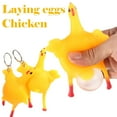 thumbnail image 5 of Funny Chicken Egg Laying Keychain, Novelty Stress Relief Toy, Handmade Hen Ornament, Unique Gift for Kids & Adults, Creative Desk Decor, 5 of 9