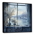 thumbnail image 2 of Designart "Winter Charm of Paris' Eiffel Tower I" Cityscapes Framed Wall Art - Industrial Grey Paris Entryway Framed Wall Art Print, 2 of 6