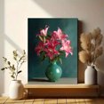 thumbnail image 6 of Pink Frog Lily Pad Canvas Dining Hallway Wall Decoration, 6 of 8