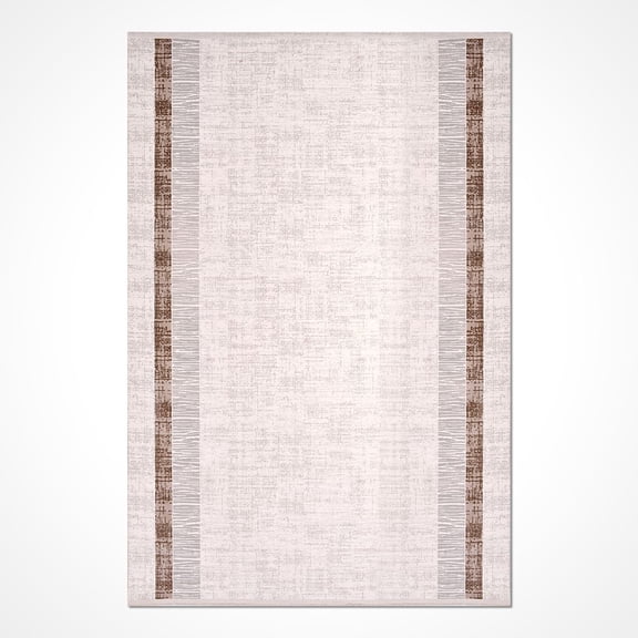 Jazlyn Cream Area Rugs for Living Room Washable Rugs Boho Moroccan Area Rug Soft Neutral Geometric Bohemian Distressed Indoor Rug for Bedroom Dining Room Office Nonslip Rug