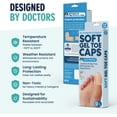 thumbnail image 6 of Dr. Frederick’s Original Soft Gel Toe Caps - 12 ct - Doctor-Developed Toe Protectors for Ingrown Toenails, Blisters, Corns & Calluses - Toe Sleeves for Pain Relief & In-Shoe Comfort - Beige, Large, 6 of 7