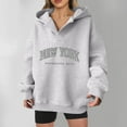 thumbnail image 2 of XINXIAOO Womens Sweatshirt Hoodies Long Sleeve Pullover Hoodie Graphic Hoodies for Women Grey Sweatshirt Women Fall Clothes Trending Clothes, 2 of 5