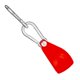 thumbnail image 5 of Herramienta tensora de metal con polea de trinquete y mosquetones, tensor de cuerda de trinquete Rojo, 5 of 8