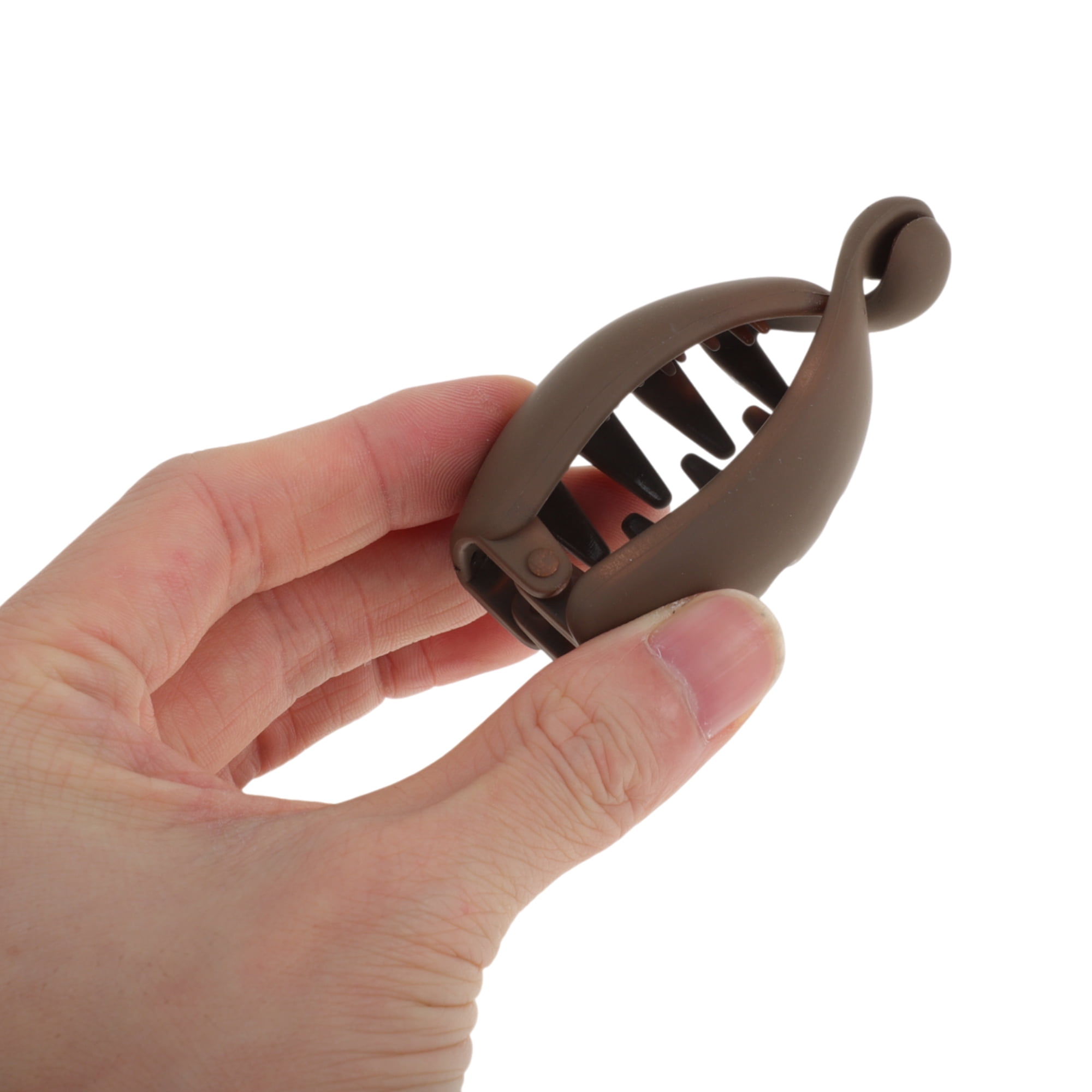 Unique Bargains Grace Banana Hair Clips for Home 1 Pc - ideal for Use and Styling Coffee