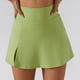 thumbnail image 3 of Gibobby faldas para mujer invierno de algodón de cintura alta elástica plisados con volantes lindos pantalones cortos de playa fluidos casuales pantalones cortos falda(Verde, S), 3 of 5