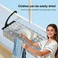 thumbnail image 4 of golytefs Travel Clothes Drying Rack Retractable Towel Rack Folding Laundry Airer (Black), 4 of 9