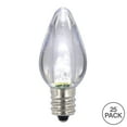 thumbnail image 2 of Vickerman C7 Transparent Plastic LED Pure White Dimmable Bulb, E12 Nickel Base, 25 per Pack., 2 of 3