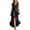 *Black, variant on VBVC Women's Sleeveless V Neck Maxi Dress, Ladies' Ruffled High Low Hem Flowy Dress, Summer Casual Vacation Dress For Women,Beige,S-3XL
