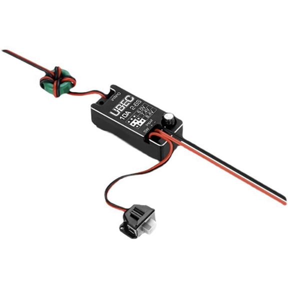 Waterproof UBEC 10A Voltage Regulator Module 2-6S 6V/7.4V/8.4V Adjustable Metal Shell BEC for RC Car Accessories