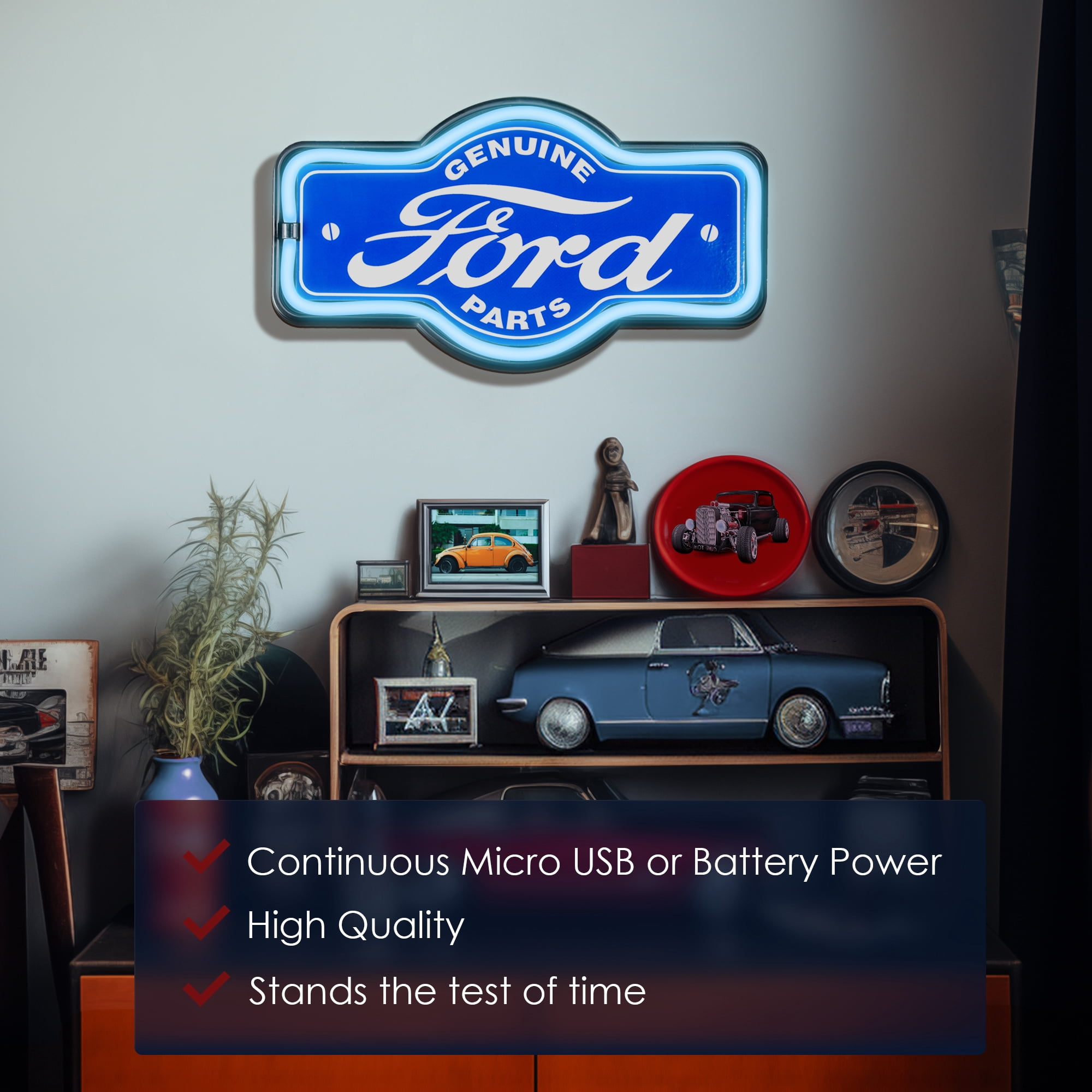 American Art Decor Officially Licensed Ford Genuine Parts LED Sign