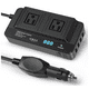thumbnail image 1 of Inversor De Corriente Portátil Para Auto De 200w 12v A 110v Negro, 1 of 4