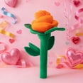 thumbnail image 2 of Realistic Plush Rose Stuffed Toy, Soft Long Stem Flower Plush Pillow Decor for Valentine's Day Gift, 2 of 5