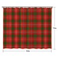 thumbnail image 5 of Red Green Checkerboard Checkered Pattern Shower Curtain 84"x72" ,Bathroom Decorative Shower Curtains Set with 12 Hooks,Modern Waterproof Washable Shower Curtain, 5 of 6