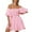 A-Pink, variant on Kcodviy Women Short Sleeve Bow Womens Dresses Casual Summer Knot Bandage Top Sunflower Work Dresses for Women office Print Mini Dress Suit Summer Dresses for Women Work Casual Dress