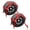 Red, variant on Mega Cargo Control Snap Hooks Tow Dolly Basket Straps - Fits Wheels 15" - 19" Tires – 2 Pack Basket Tie Downs for Auto Transport (Black)