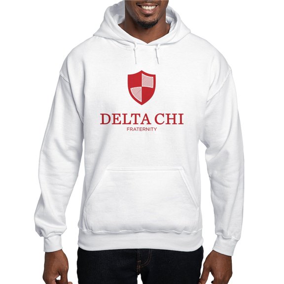 CafePress - Delta Chi Vertical Red Logo Sweatshirt - Pullover Hoodie, Hooded Sweatshirt