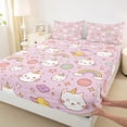 thumbnail image 3 of Castle Fairy Cute Animal Unicorn Cats Twin Sheet Sets,Kawaii Rainbow Planet Bedding, 3 of 7