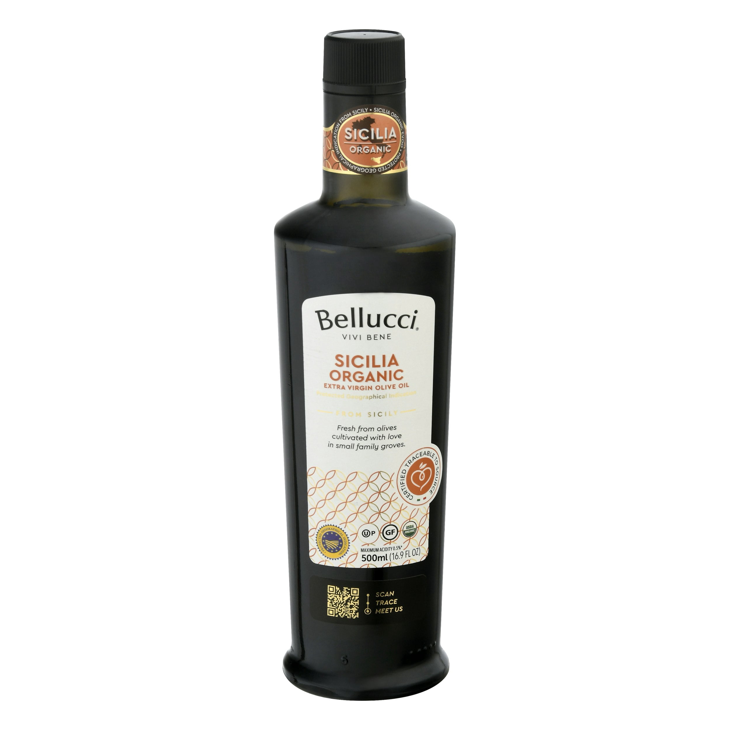 Bellucci Premium Sicilian Extra Virgin Olive Oil 500 ml (Pack Of 6)