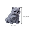 thumbnail image 4 of 12 Pcs Landscape Cat Cat Statue Mini Cat Figurine Tiny Cat Figurines, 4 of 6
