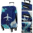 thumbnail image 6 of Blue Sky Aeroplane Travel Suitcase Cover - Washable Luggage Cover Elastic Anti-Scratch Suitcase Cover Fits 18-20in Luggage Cover, 6 of 6