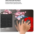 thumbnail image 6 of Japanese Black and White Cherry Blossom Large Gaming Mouse Pad XL,with Stitched Edges Long Extended Waterproof Desk Mat Non Slip Mousepad 31.5 X 11.8 Inch, 6 of 6