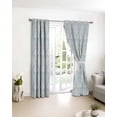 thumbnail image 3 of Blue Ethnic Boho Blackout Curtains for Bedroom/Living Room, Thermal Insulated Kitchen Curtains, Vintage Mexican Flowers Southwestern Grommet Darkening Window Treatment Drapes 42"x84"x2, 3 of 8