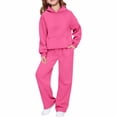 thumbnail image 4 of HAYIMI Cozy Hoodie Sweatpants Set For Kids Hooded Sweatshirt And Jogger Tracksuit In Mid/Big Kids Sizes Boys And Girls Casual Athleisure Outfit Sets For School Or Play Breathable Clothes Sets, 4 of 6