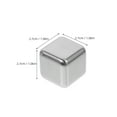 thumbnail image 2 of 1 Set Stainless Steel Ice Cubes Chilling Stones Reusable Ice Cubes Whiskey Ice Cubes with Tong for Chilling Drinks Without Dilution, 2 of 8