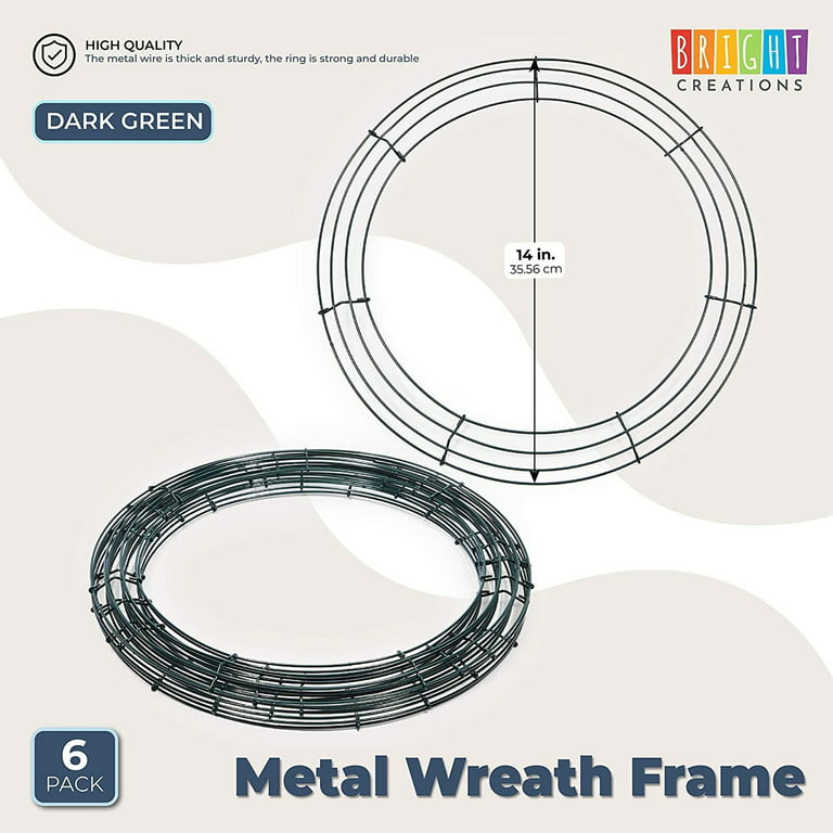 Round 14 Inch Metal Floral Wire Wreath Frame for EVENTS
