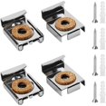 thumbnail image 1 of 4 Pieces Mirror Spring Clips Mirror Hanger Clips Mirror Clamp Mounting Mirror Holders with Studs and Screws for Mirror Mounting Hangers Can Support, 1 of 5