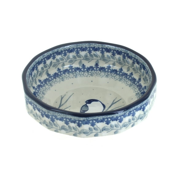 Blue Rose Polish Pottery Bluebird Small Angular Bowl