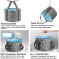 thumbnail image 4 of Cubo plegable para remojar los pies, bañera portátil de viaje para pies, Spa plegable para pies, lavabo para remojar, contenedor de agua para acampar y Picnic, 4 of 7