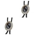 thumbnail image 1 of Minnieouse Bolo Tie para hombres Corbatas occidentales Collar con colgante de aleación Corbatas Decoraciones Adornos de cumpleaños Regalo de vacaciones gemas facetadas 2piezas Minnieouse CBP189546, 1 of 5