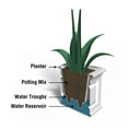 thumbnail image 4 of Mayne Nantucket 16in x 16in Square Planter - Espresso, 4 of 5
