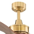 Curtiss Satin Brass MidCentury Modern MCM Wood Propeller Ceiling Fan
